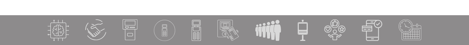 Queue Management System Features Queue Management System Features Icons