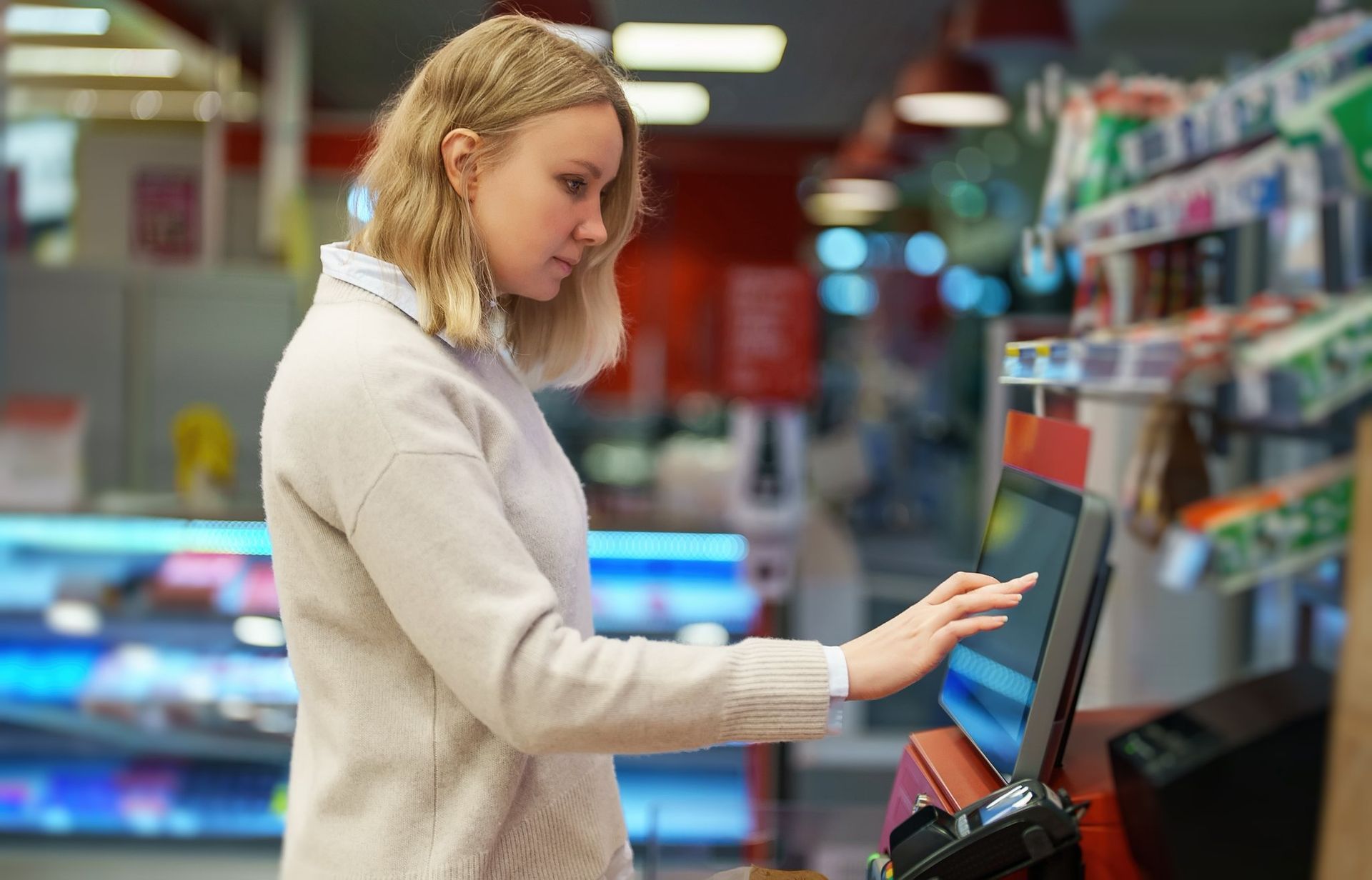 Retail check-out management system Retail check-out management system