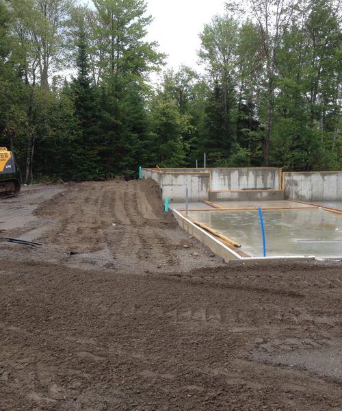 New Foundation Poured - Concord, Vermont