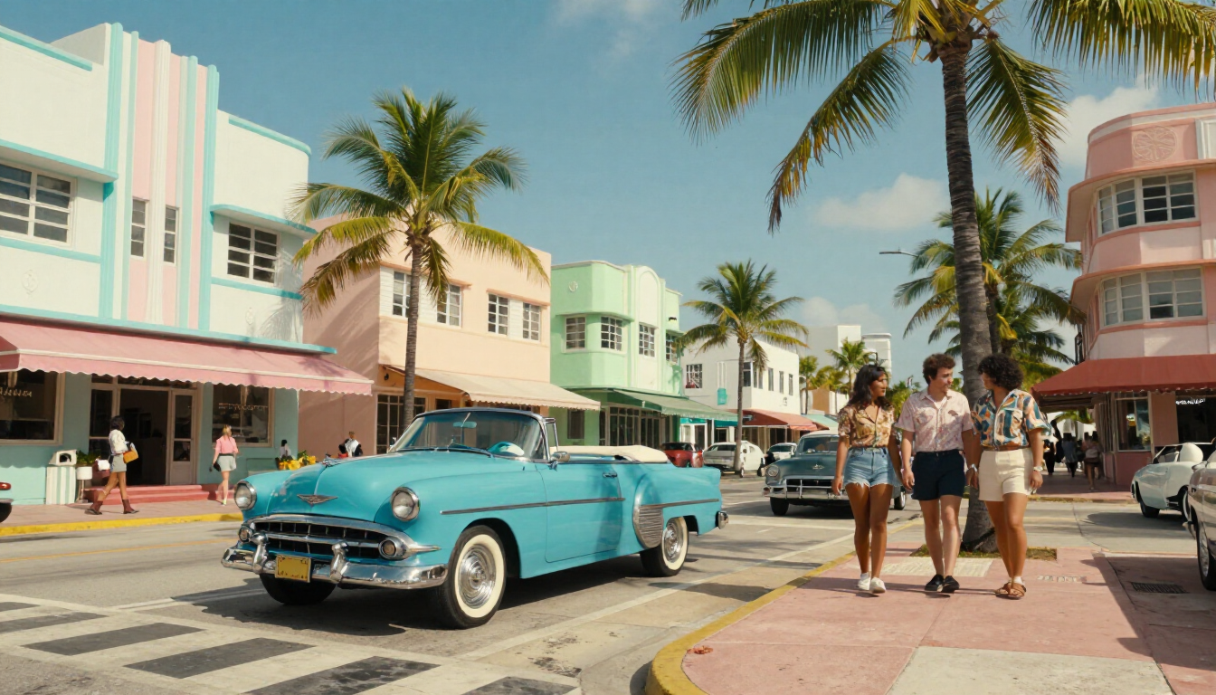 Vintage Miami street