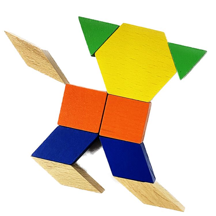 原木磁性萬花積木（六型六色）-魔術師系列-250片積木
