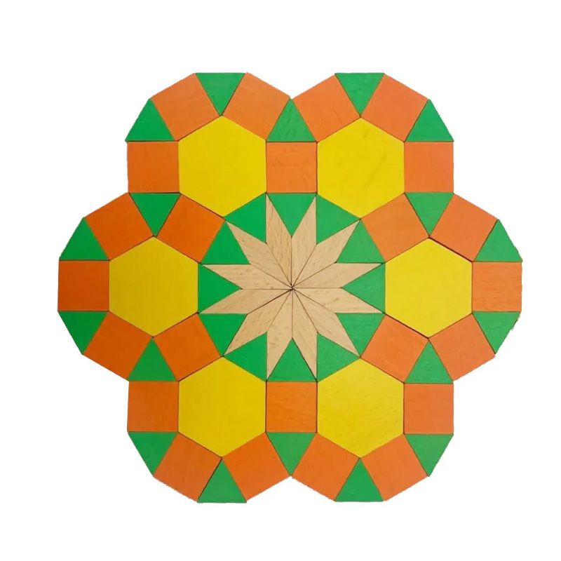 原木磁性萬花積木（六型六色）-新萬花筒系列 300pcs