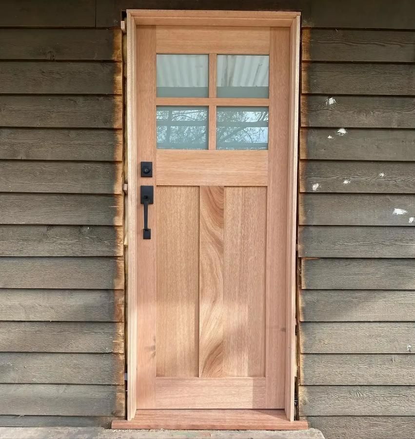 Newly Installed Wooden Door — Hamilton Building And Construction Pty Ltd In Gobbagombalin, NSW