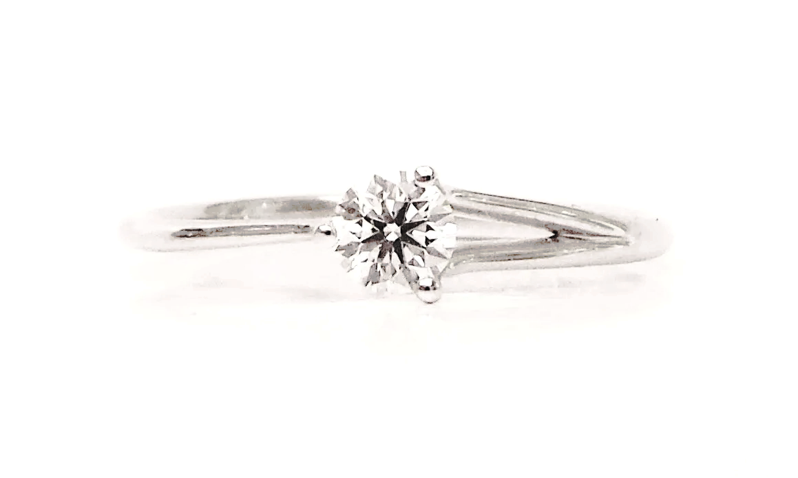 Cattelan - solitario  diamante e oro bianco 750 - mod. 8190