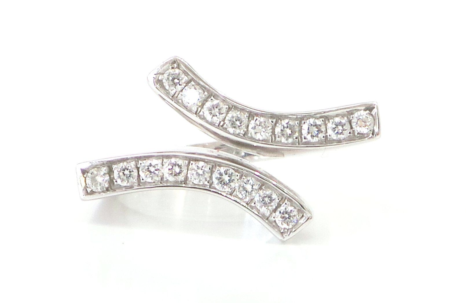 Cattelan - anello diamanti - oro bianco 750 - mod. Berenice