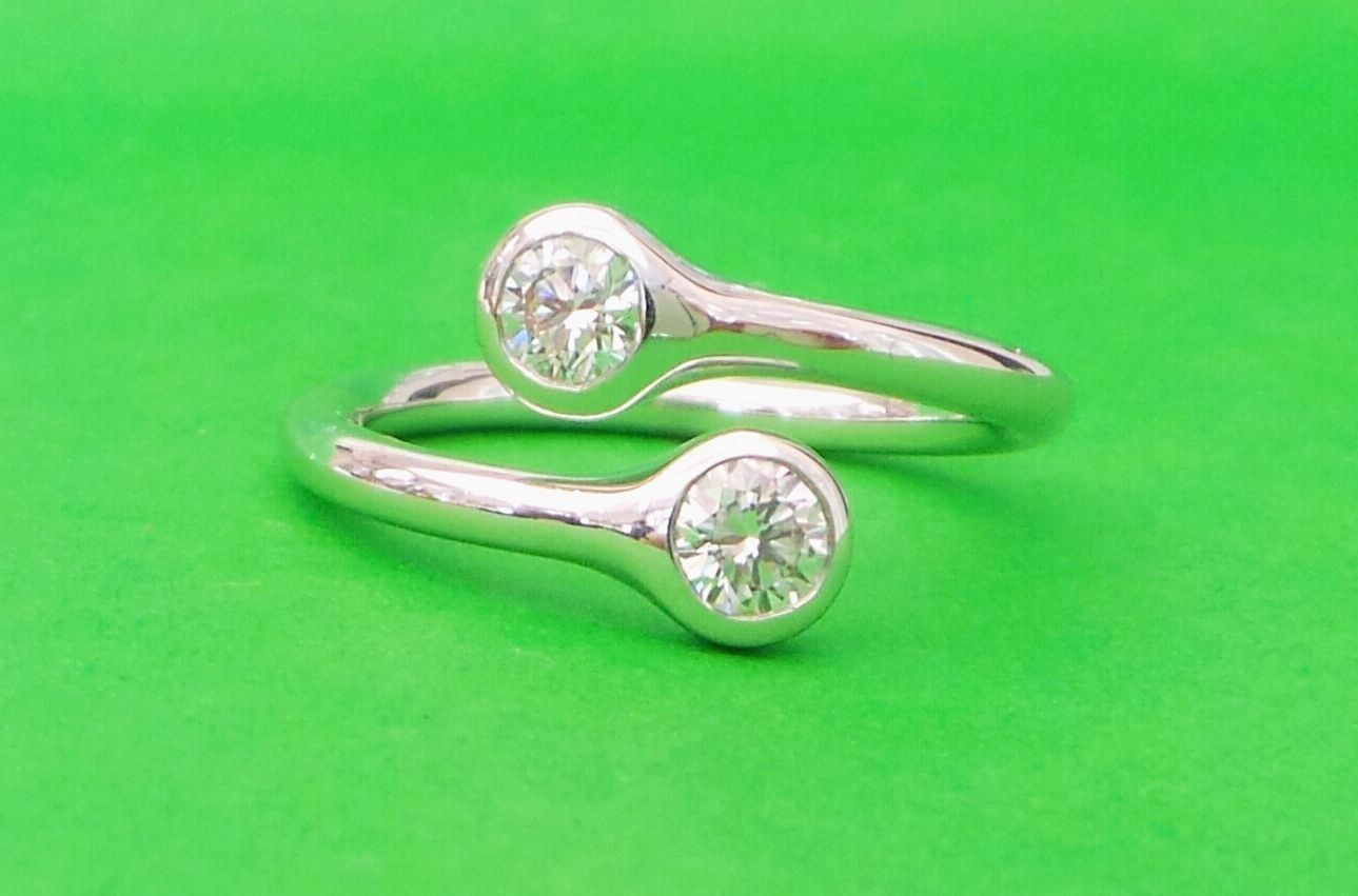 Cattelan - anello diamanti - oro bianco 750