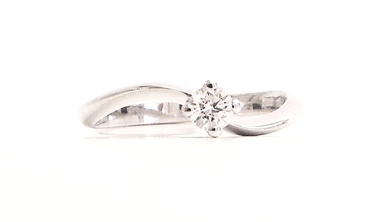 Cattelan - solitario diamante in oro bianco 750 - mod. 8193