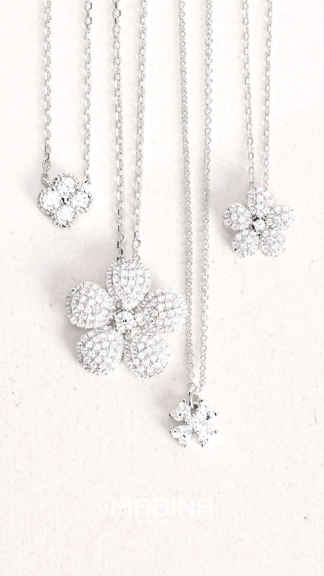 MABINA collane argento 925 e zirconie