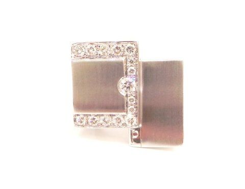 Cattelan - anello oro bianco 750 e diamanti - mod. Padovaoro