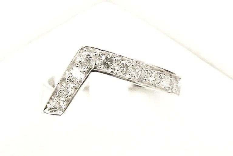 Cattelan - fedina in oro bianco 750 e diamanti - mod. Tokyo