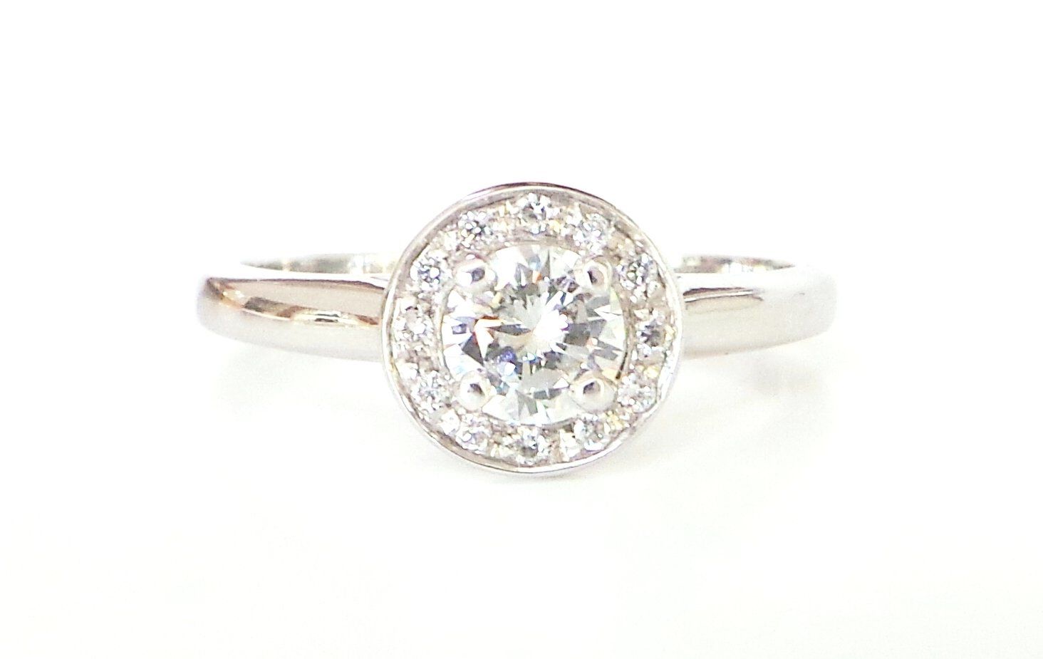 Cattelan - anello in oro bianco 750 con diamanti - mod. Annalisa