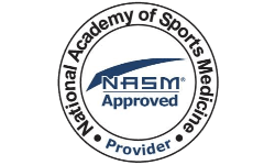 National Academy of Sports Medicine Approved Provider.