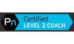 Precision Nutrition Certified Level 2 Coach graphic.