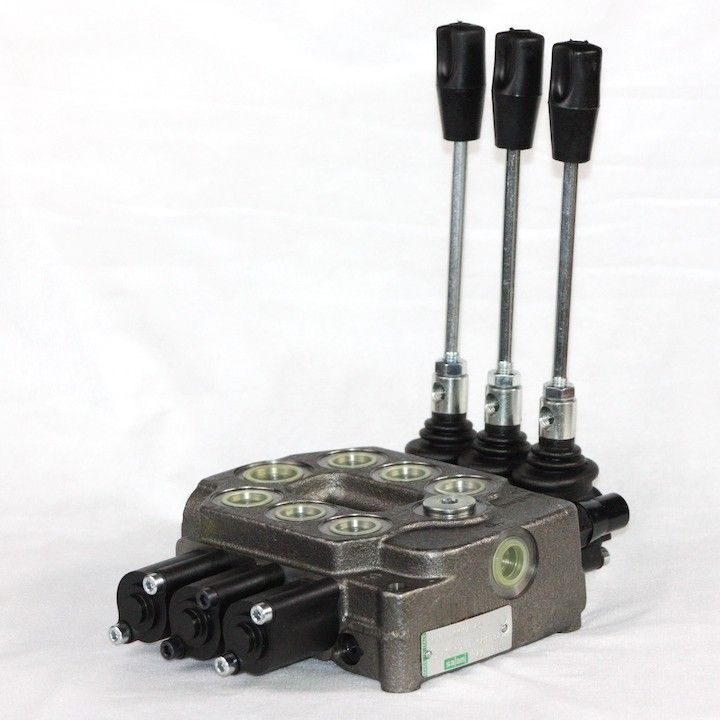 Two yellow cylinders are sitting on a wooden pallet on top of a forklift.