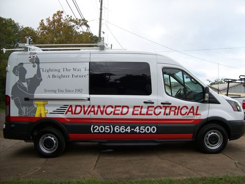 Advanced Electrical Service Van — Birmingham, AL — Neal’s Sign Service Inc.