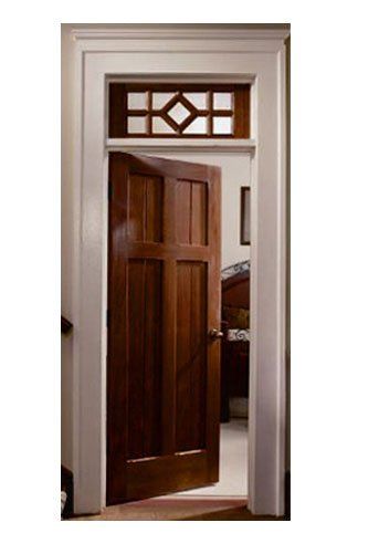 P&L Unique 4 panel craftsman interior solid wood door