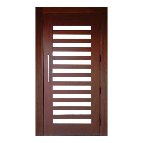 Modern front door wood and glass