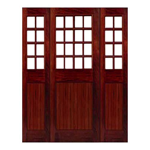 16 Lite entry door with solid wood lower panel