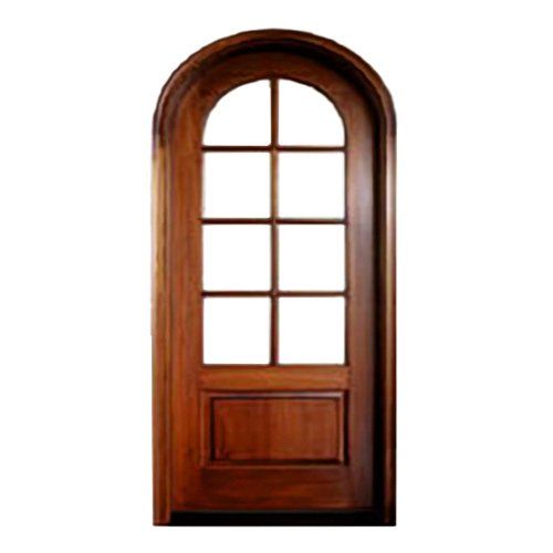 Single round top door with 8 lites