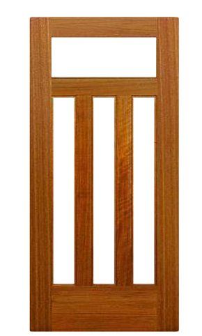 1/3 lite interior door with 3 vertical glass panels