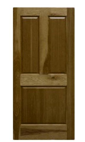 Solid wood interior door with 3 panels