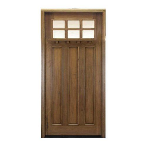 Swiss craftsman exterior wood door