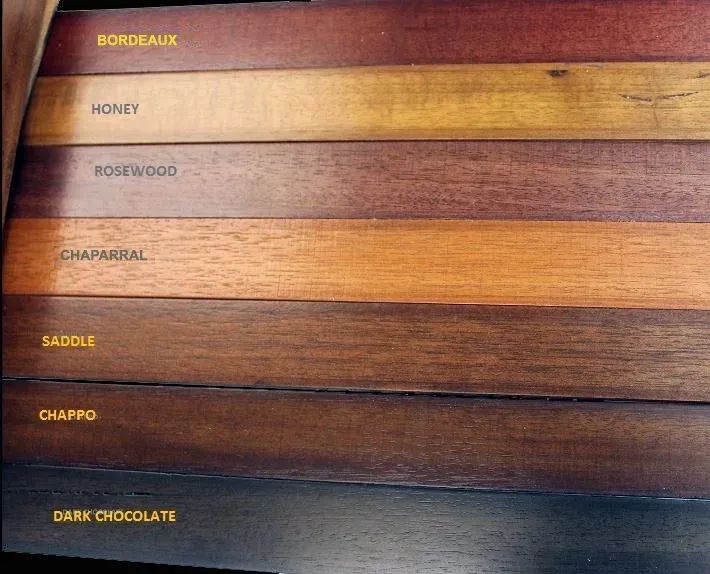 stain colors on mahogany wood