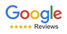 The google logo has five stars on it.