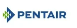 Pentair logo with blue text and green-blue geometric icon on a white background