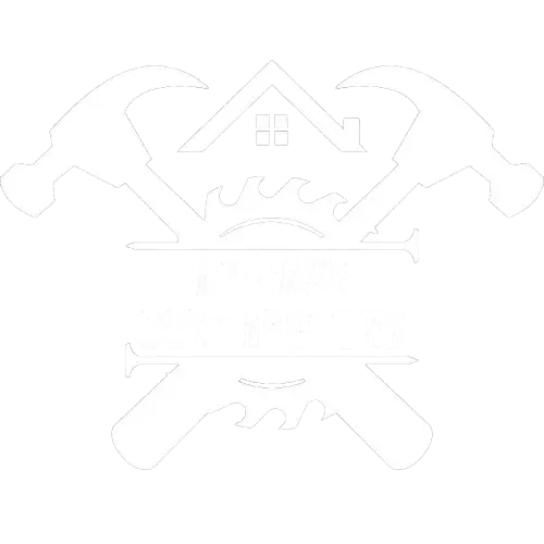 It is a drawing of a house with a hammer and a saw.