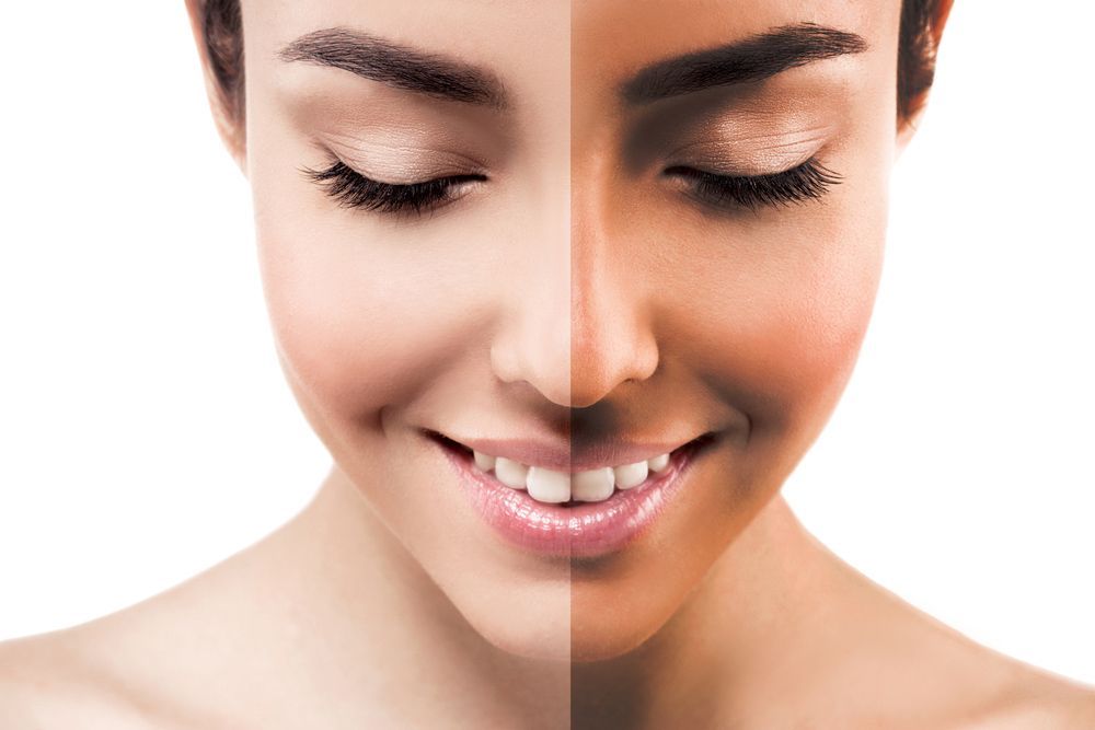 Before and After Spray Tanning — Brow & Lash Clinic In Cairns