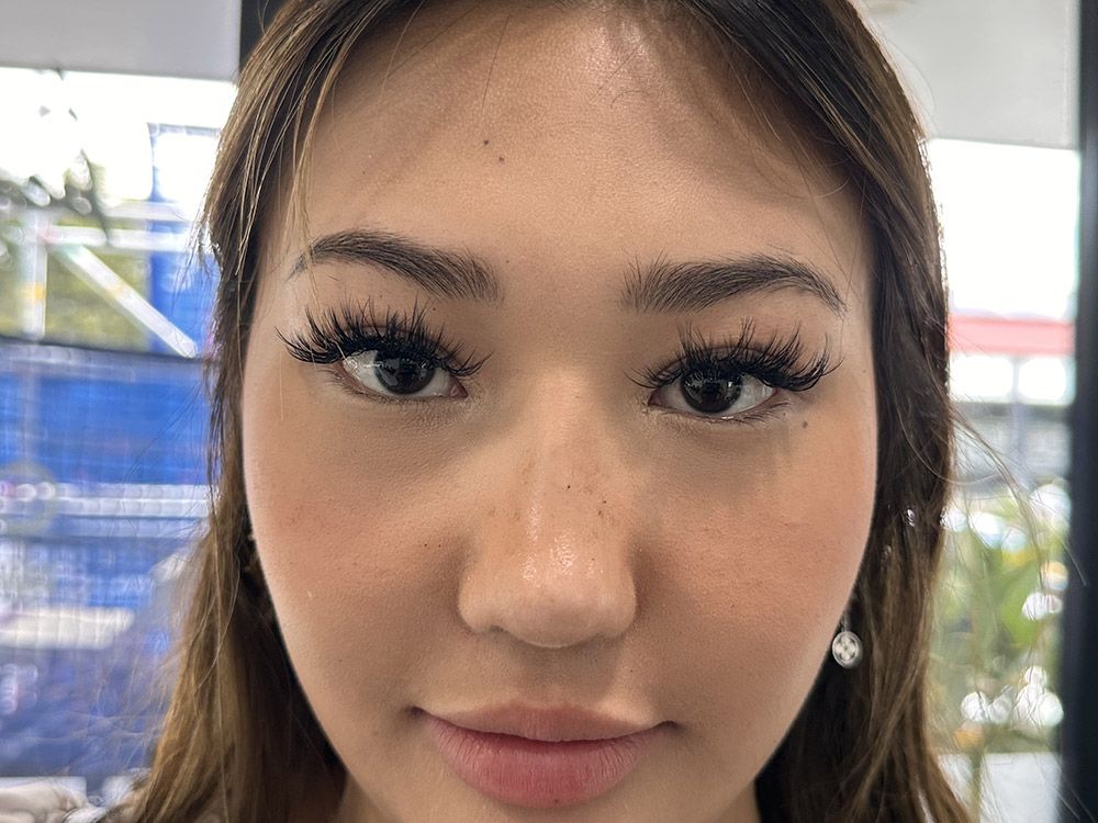 Pretty Woman with Long Eyelashes — Brow & Lash Clinic In Cairns