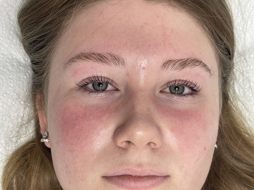 Woman After Having Eyelash Lift — Brow & Lash Clinic In Cairns