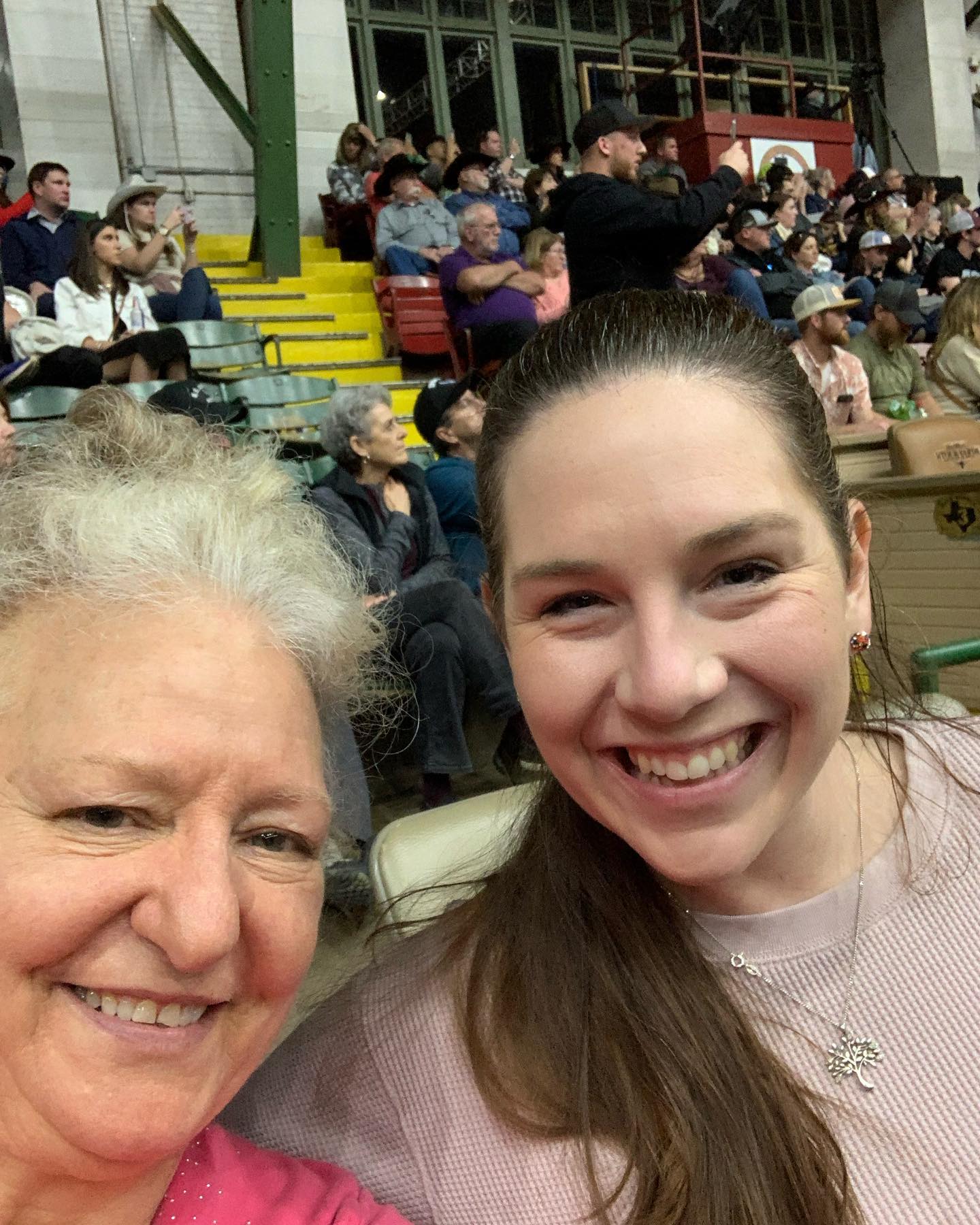 nella jenkins with rodeo friend from australia