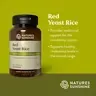 brown bottle. green label of red yeast rice