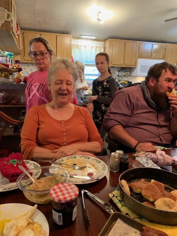 Home made biscuits; what a meal!