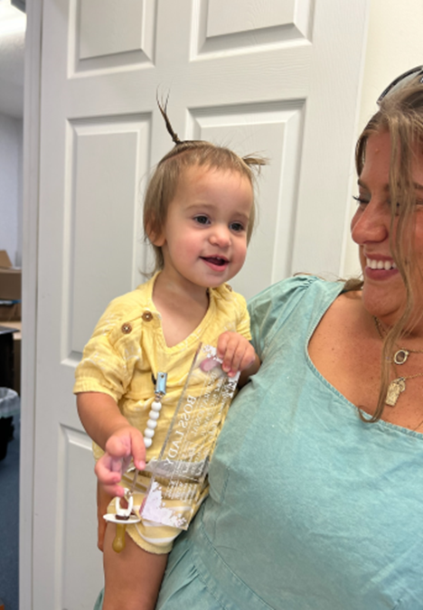 child pig tails and all