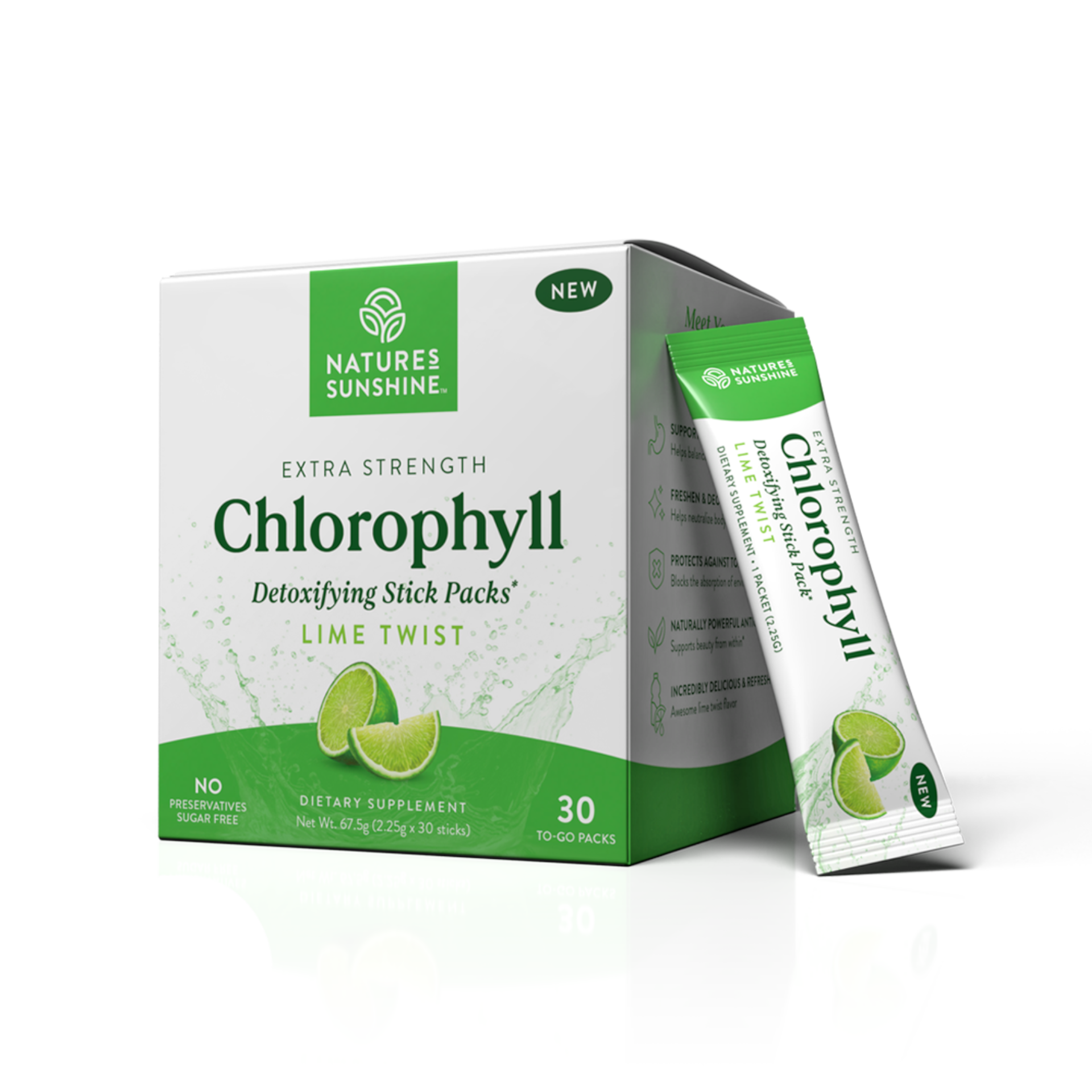 new product; powder Chlorphyll to add to water; 