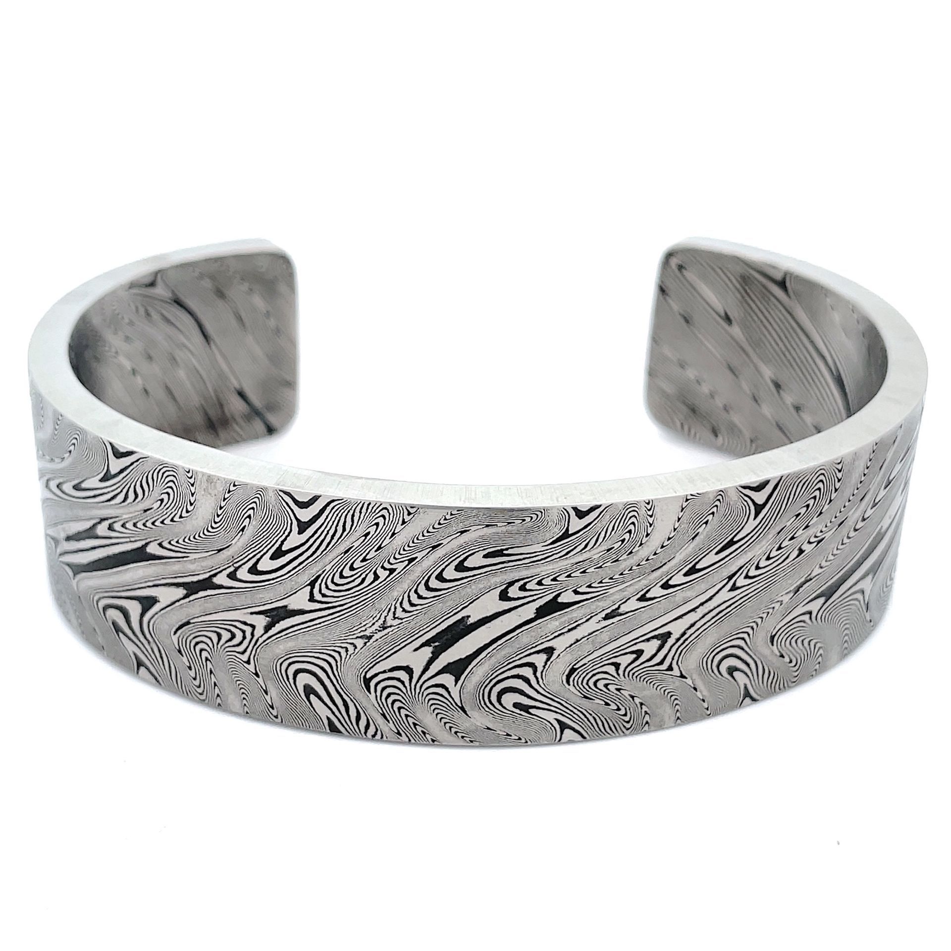 Damascus Cuff - High Layer Split Twist