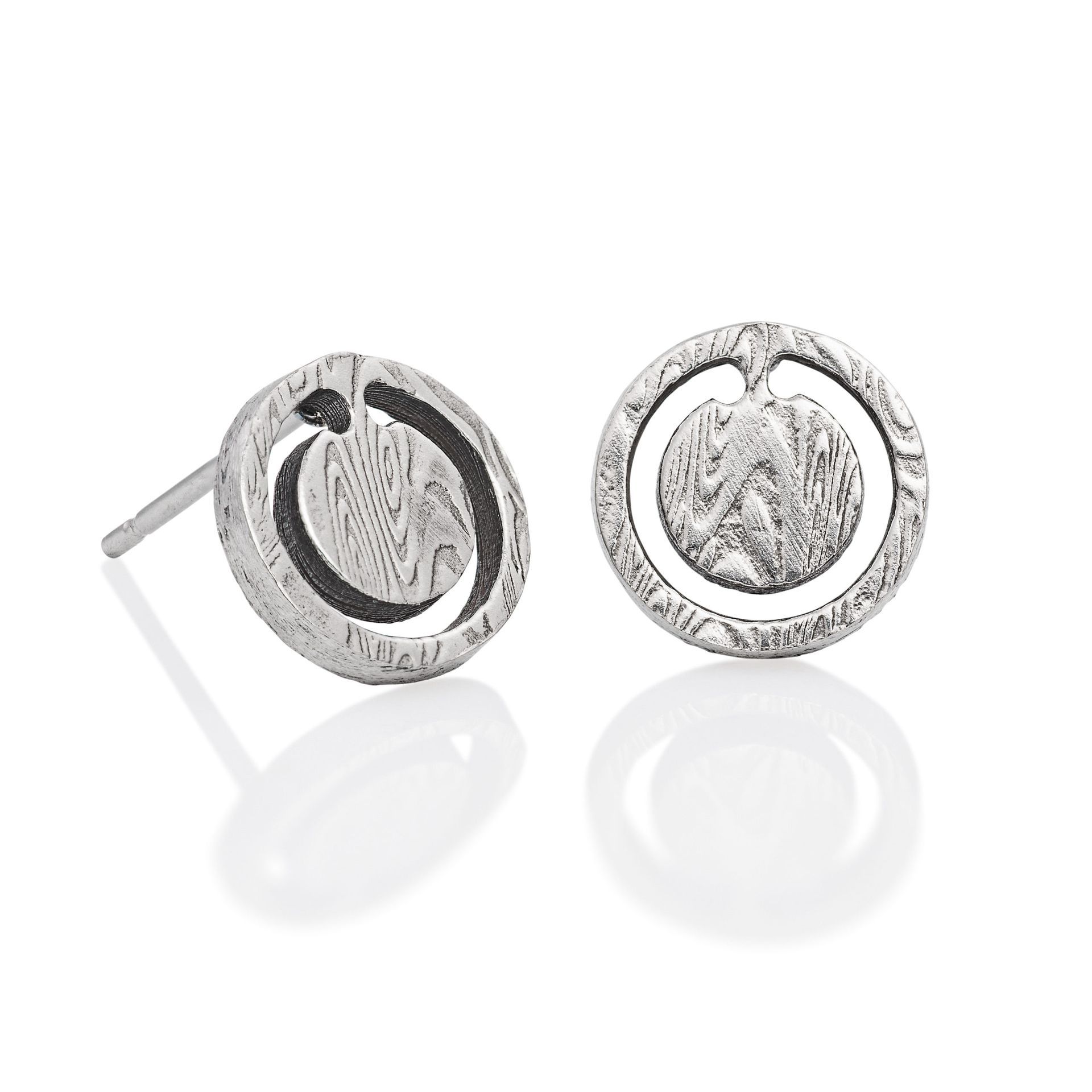 Damascus Stud - Open Circle