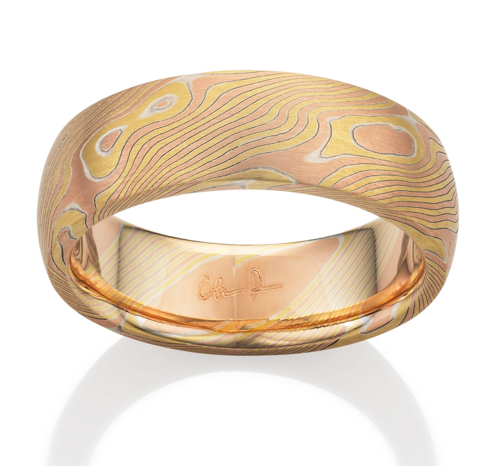 Oak - 14K Red, 18K Yellow Gold, Silver