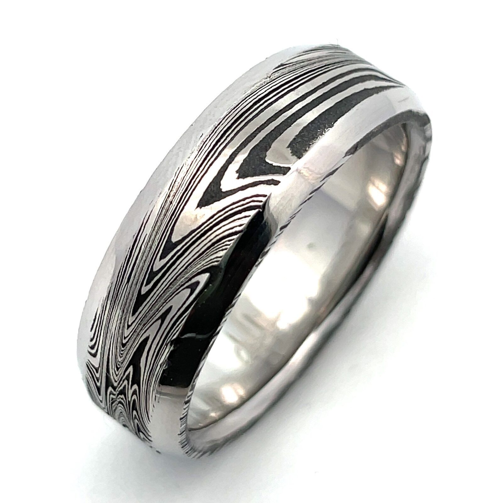 Damascus - Beveled Edge