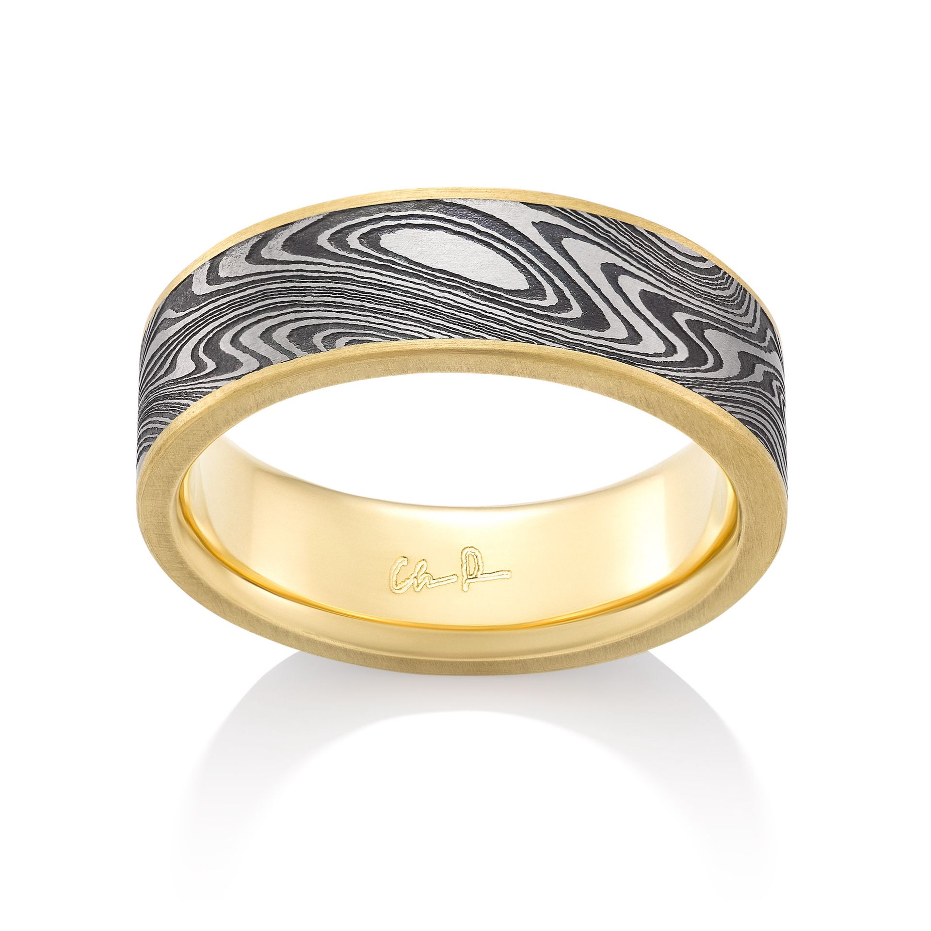 Kona - Narrow 18K Yellow Gold Channel