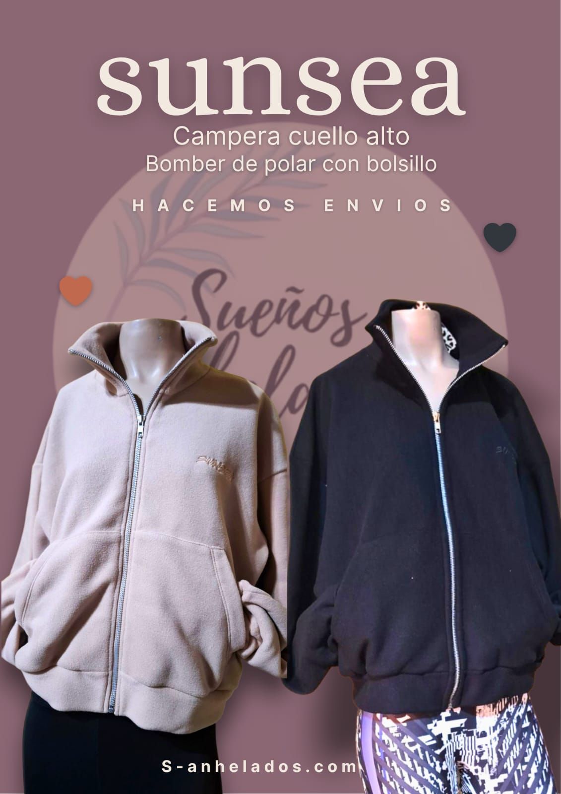 Una imagen de dos chaquetas en un maniquí.