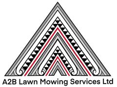 A logo for a2b lawn mowing services ltd