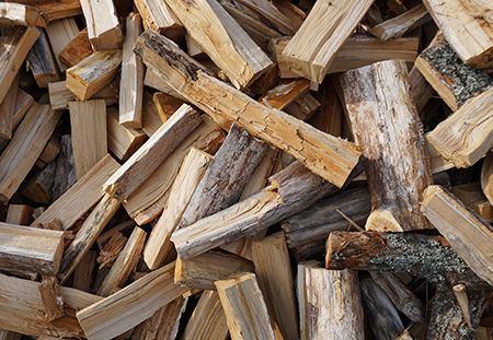 Fireplace with burning logs, flames in shades of yellow and orange, warm glow.