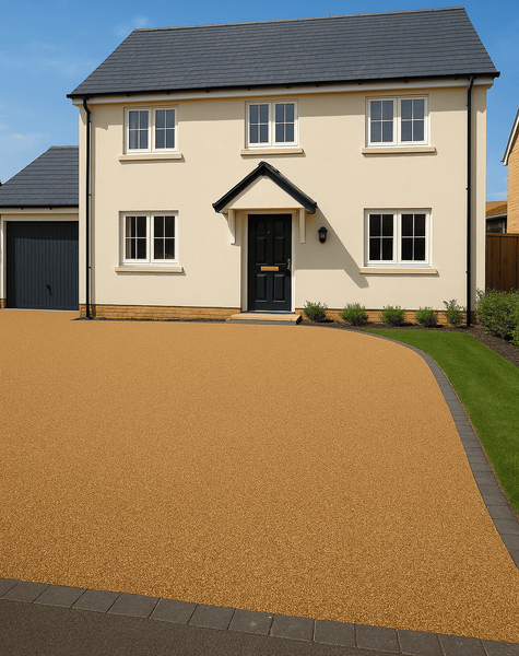 Resin Driveway Resin Bound Driveway Surface - with house