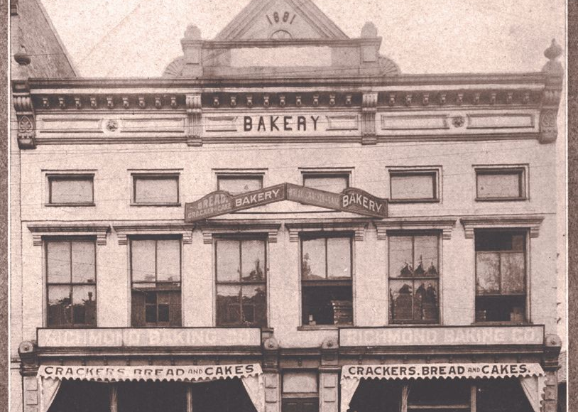 Historic three-story Richmong Baking building with 