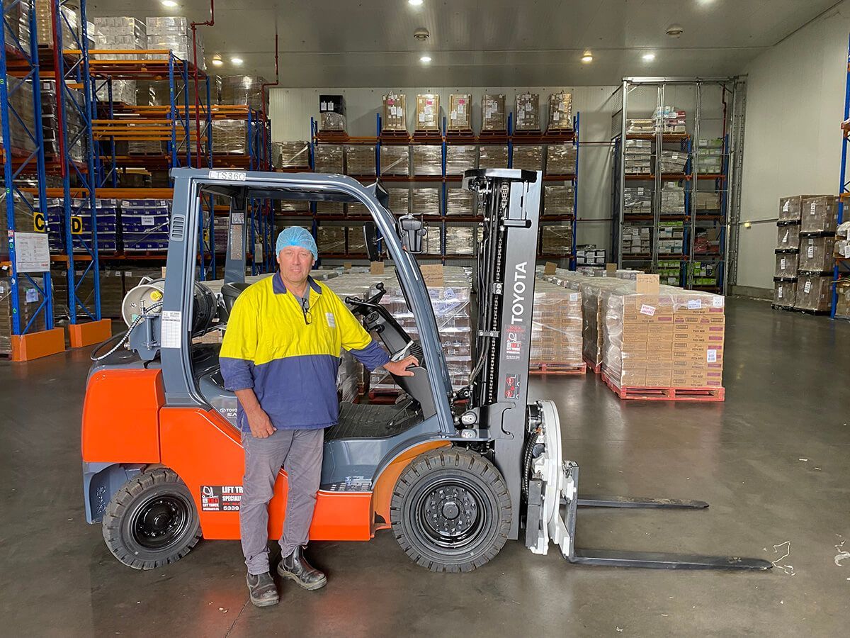 True Foods Daylesford Rent Toyota Forklift for 5 years from Lift Truck Specialists Ballarat