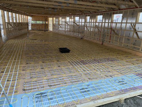 Plancher chauffant dans une résidence